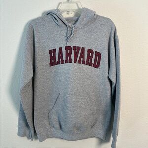 Harvard University Gray Hoodie Gildan Heavy Blend Fleece Size Small Ivy League